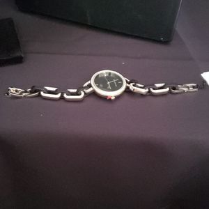 Black & Gold link watch